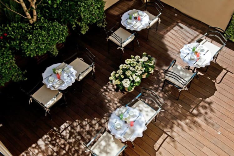 Terrace from above